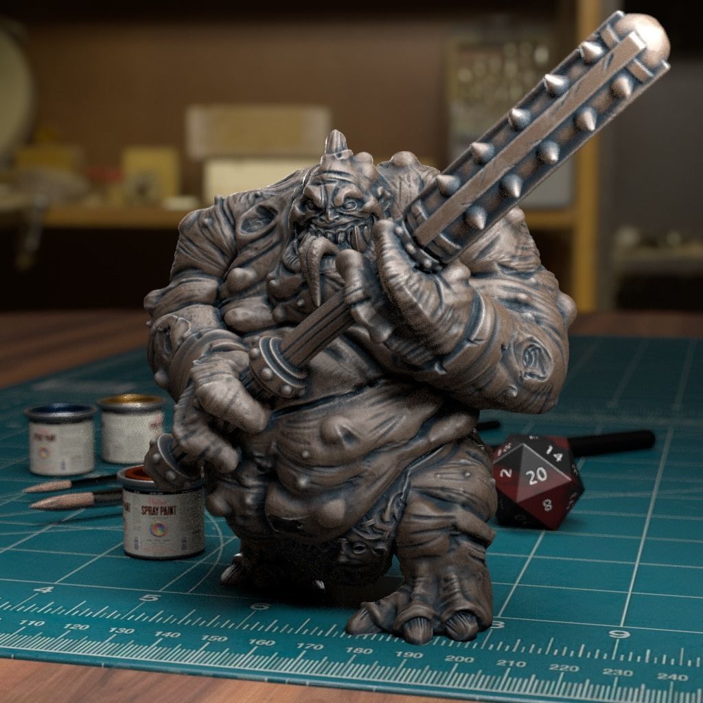 Flesh Golem - Pre-Supported 3D print model_1
