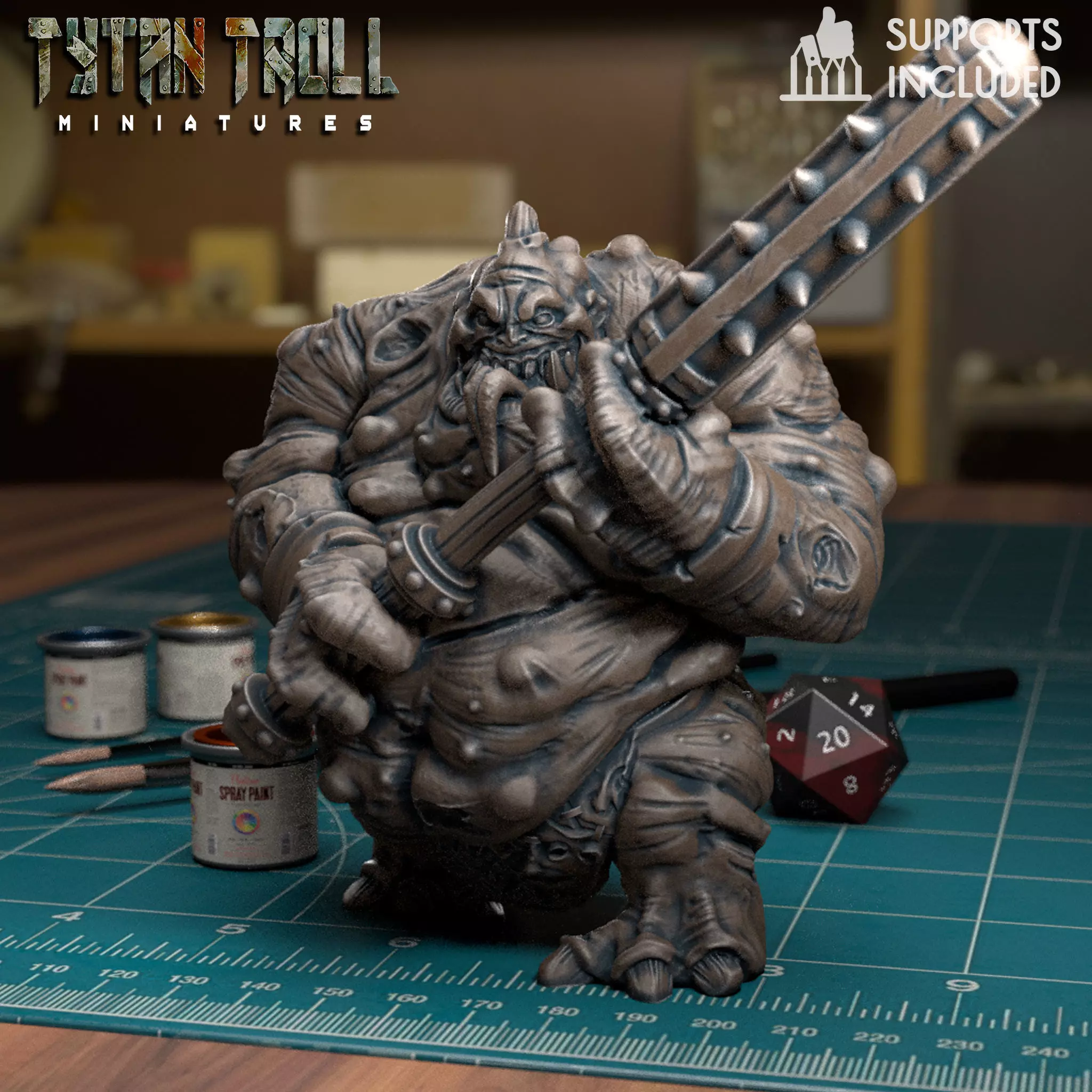 Flesh Golem - Pre-Supported 3D print model_0