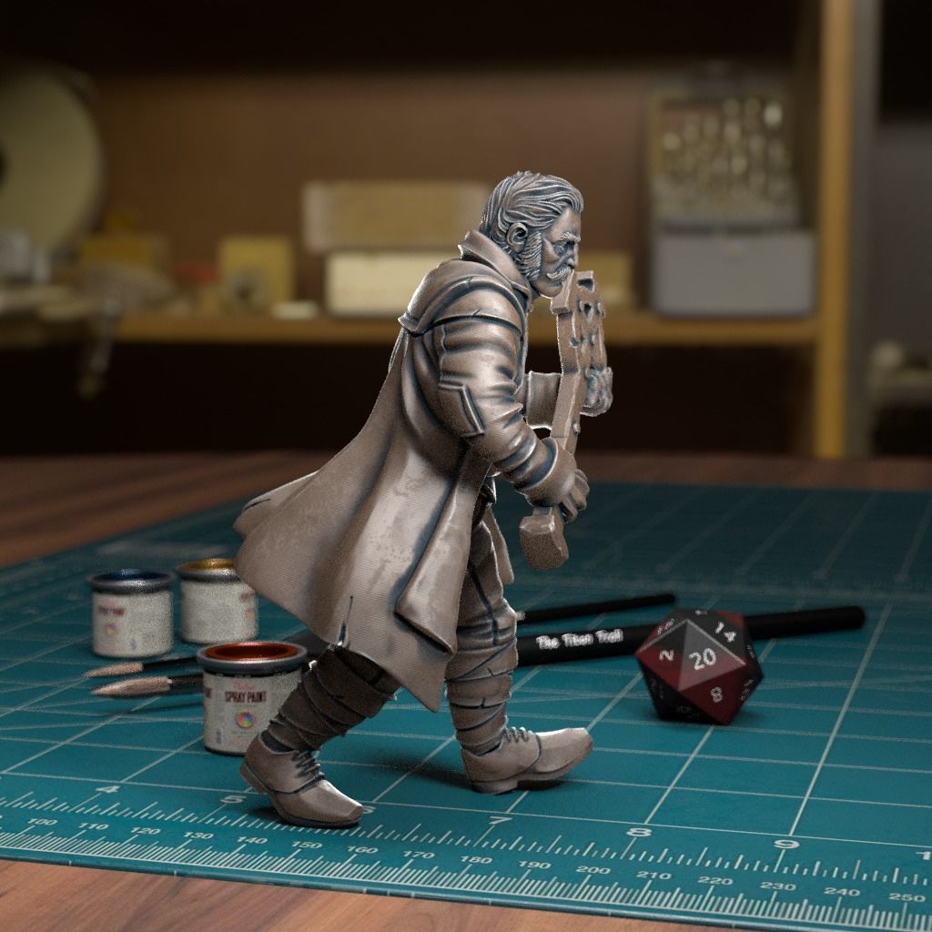 The Priest - Pre-Supported 3D print model_4