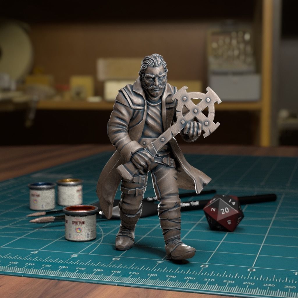 The Priest - Pre-Supported 3D print model_1