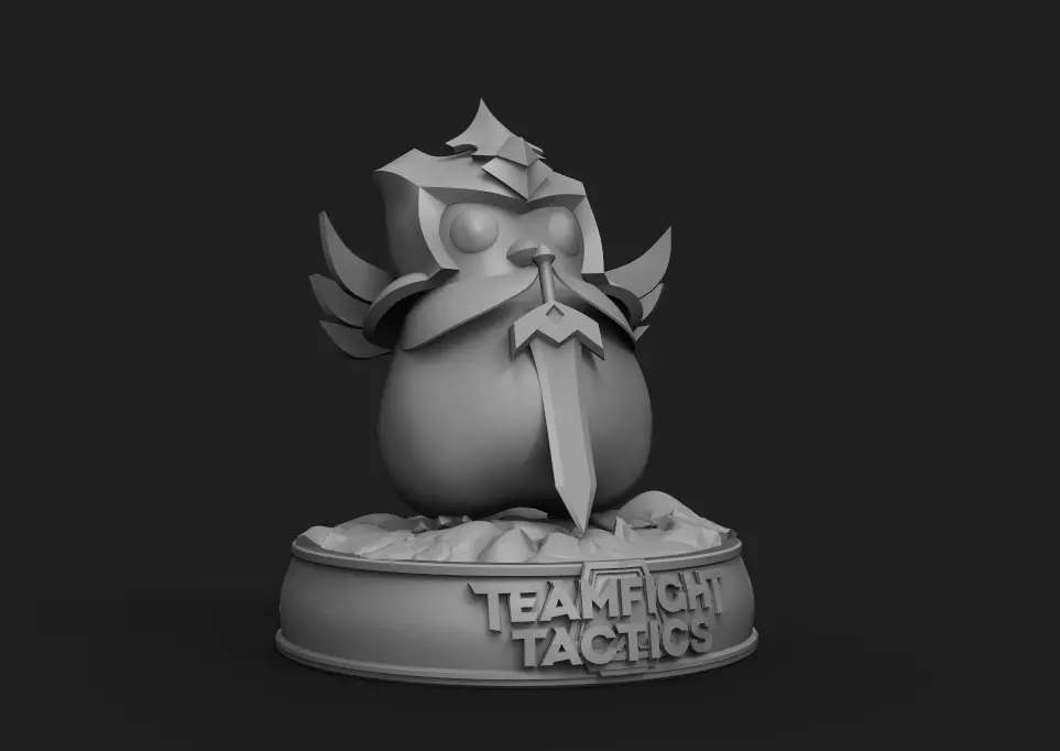 Featherknight teamfight tactics figurine 3D print model_0