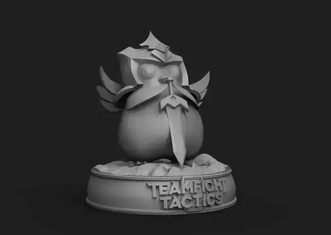 Featherknight teamfight tactics figurine 3D print model