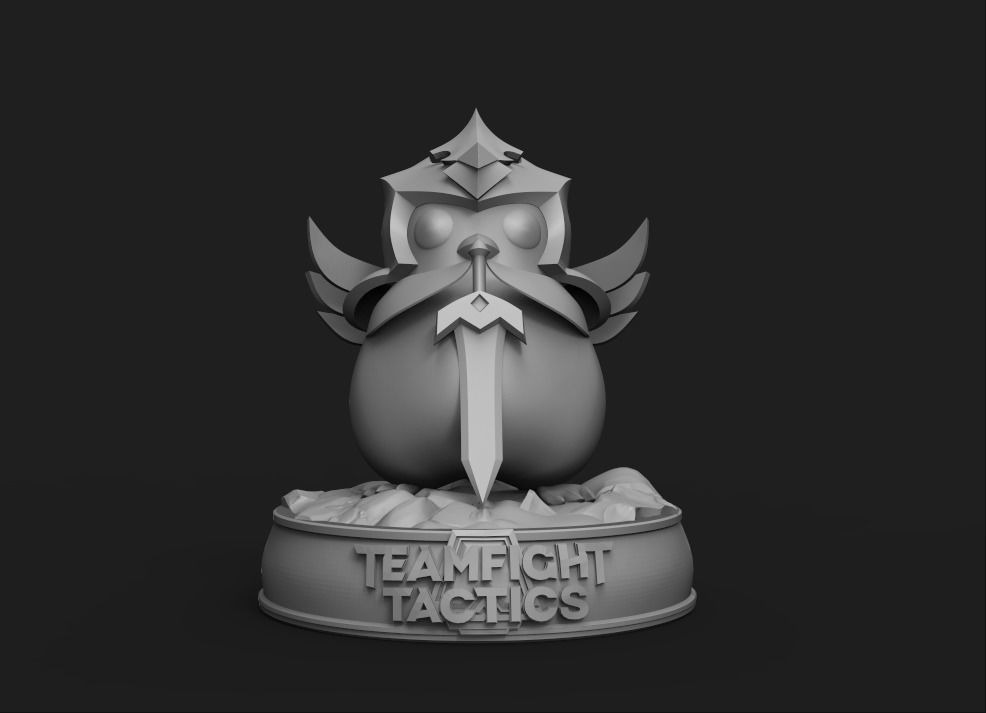 Featherknight teamfight tactics figurine 3D print model_1