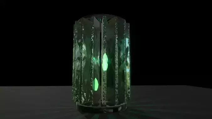 vintage crystal lamp