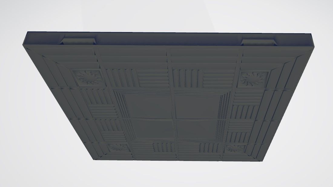 Wooden Floor Fancy 3D print model_4