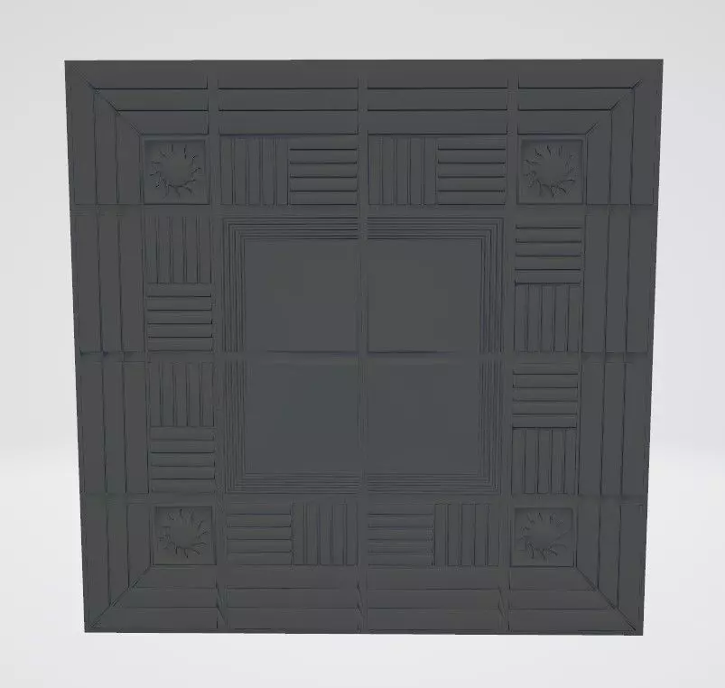 Wooden Floor Fancy 3D print model_0
