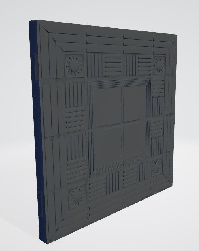 Wooden Floor Fancy 3D print model_1