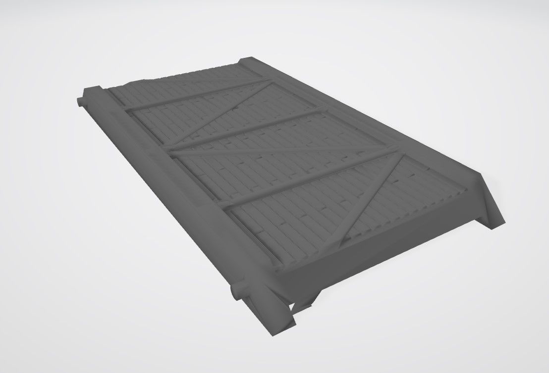 Wooden Wall Full 3D print model_2