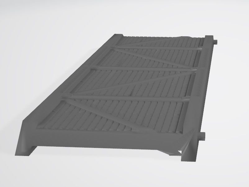 Wooden Wall Full 3D print model_3