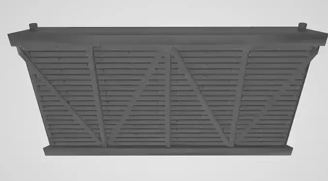 Wooden Wall Full 3D print model
