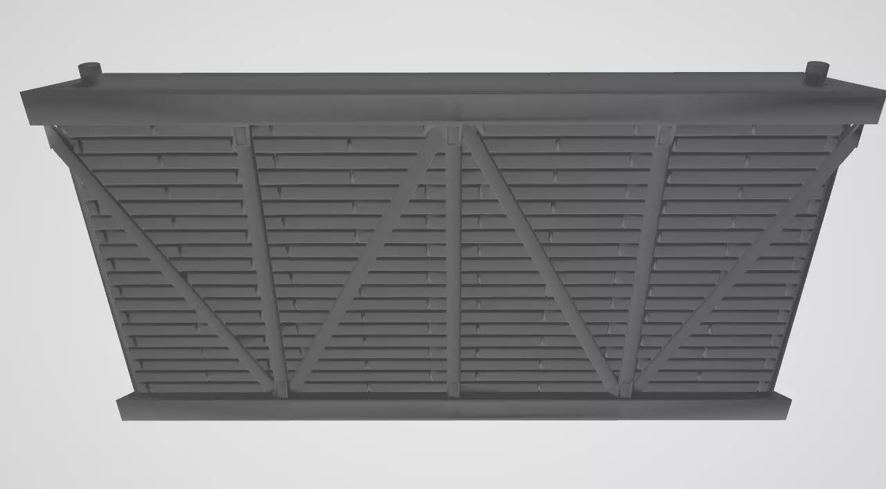 Wooden Wall Full 3D print model_0