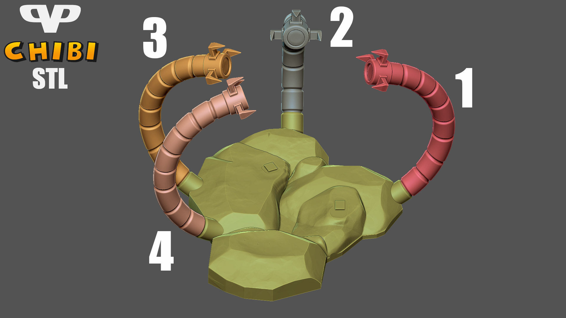 Spider-Man No Way Home Chibi STL for 3D Printing ChibiSTL 3DXM 3D print model_1