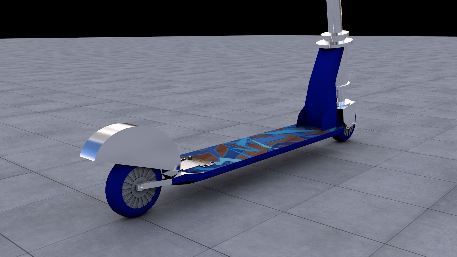 Scooter 3D model_3