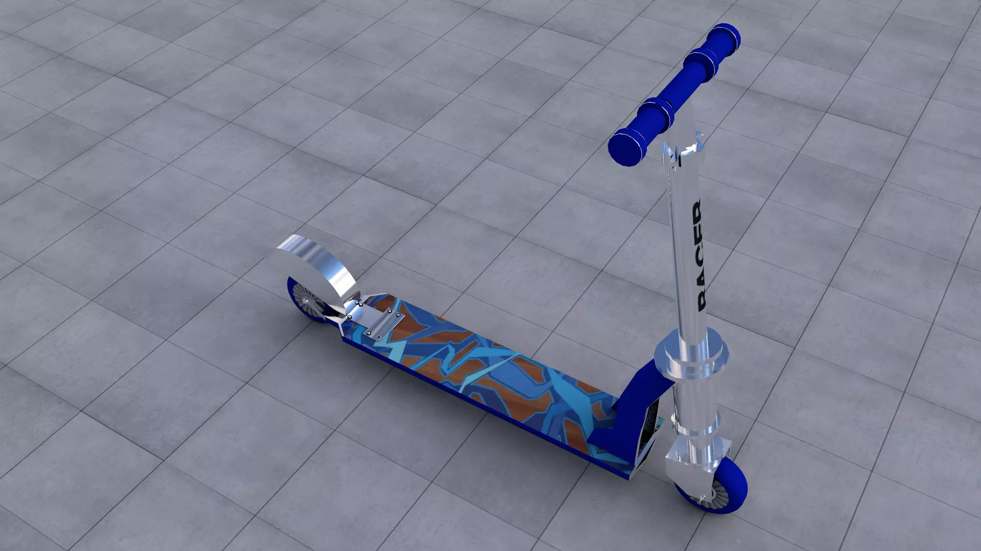 Scooter 3D model_0