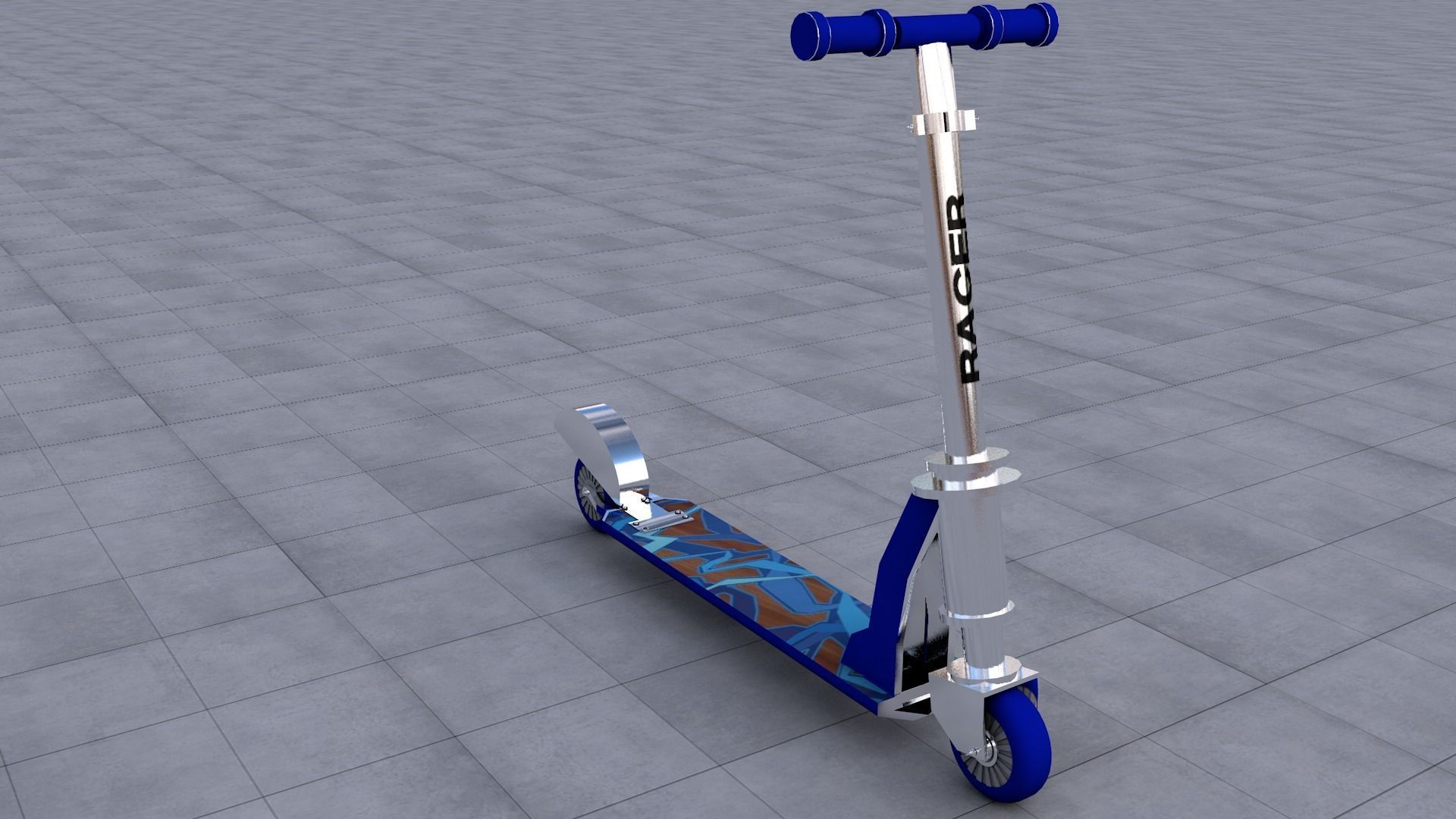 Scooter 3D model_5