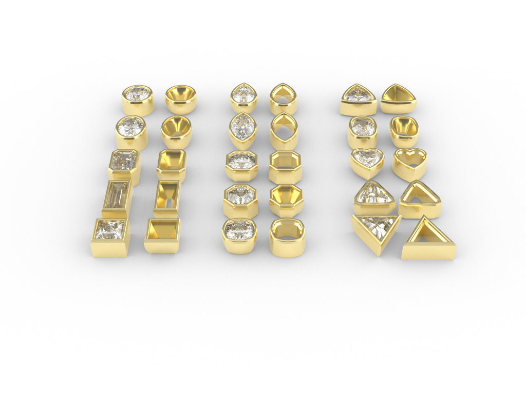 Ready-made Stone Setting Goldsmith Bezel 3D print model_4