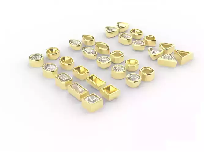 Ready-made Stone Setting Goldsmith Bezel 3D print model