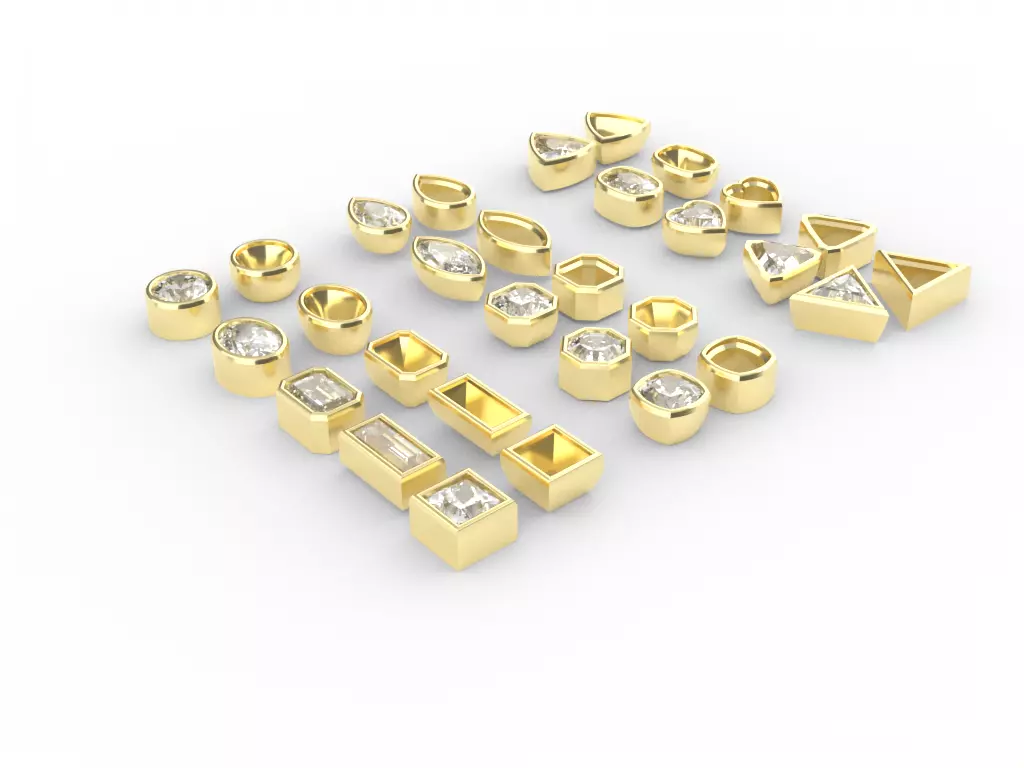 Ready-made Stone Setting Goldsmith Bezel 3D print model_0