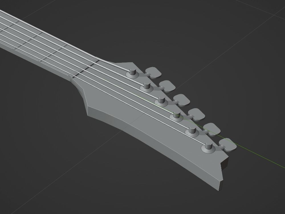 Ibanez GRG121DX Low-poly 3D model_3