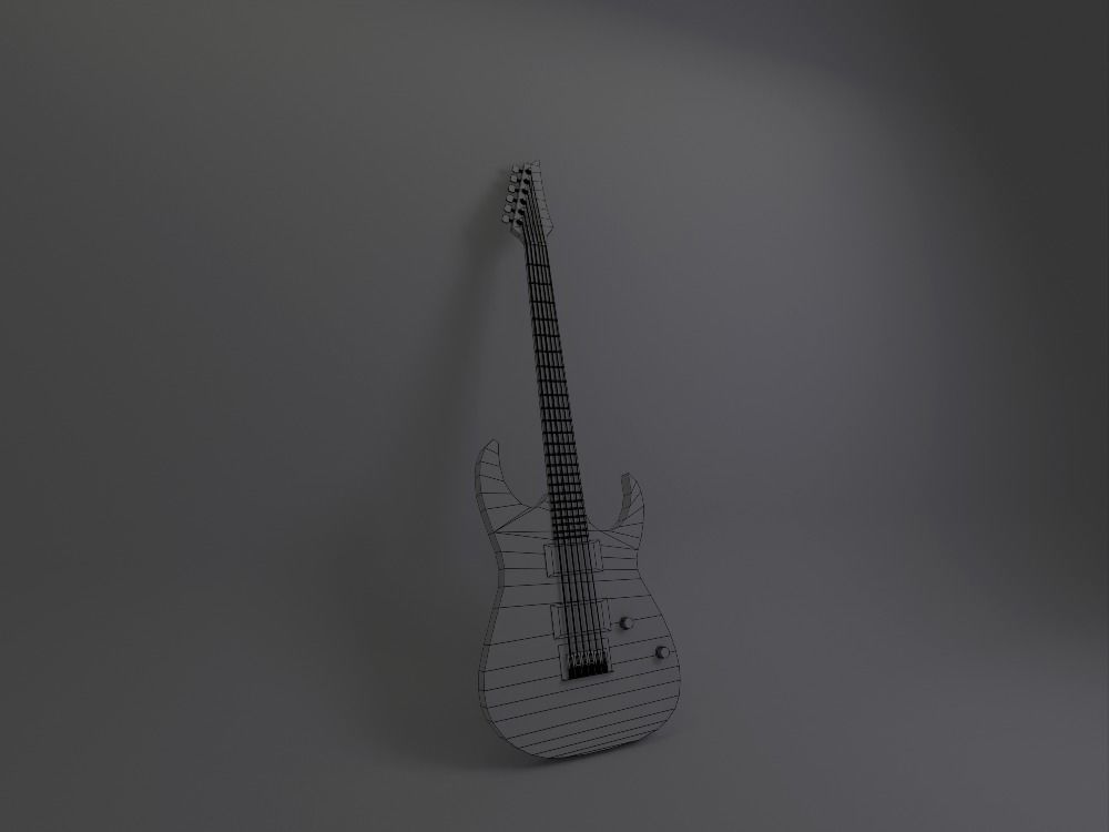 Ibanez GRG121DX Low-poly 3D model_7