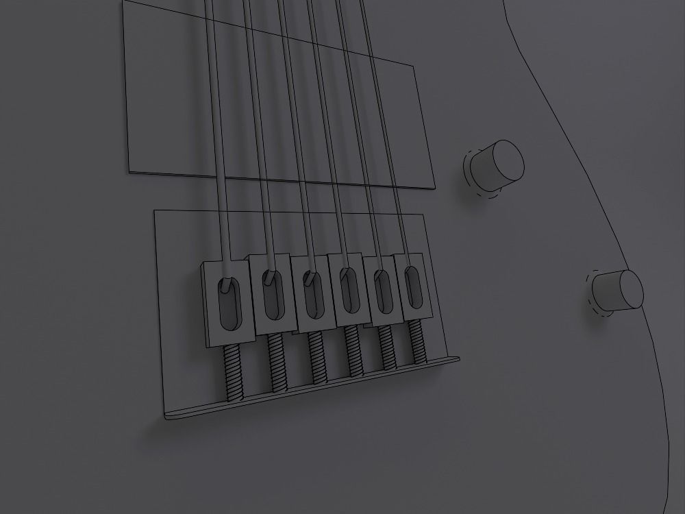 Ibanez GRG121DX Low-poly 3D model_5