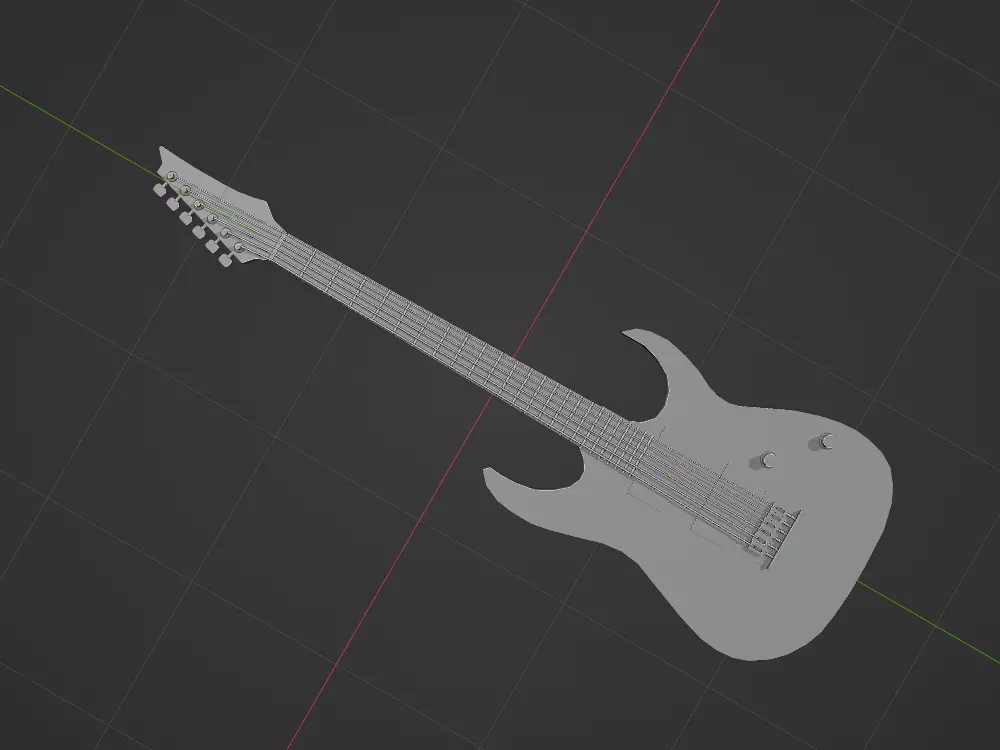 Ibanez GRG121DX Low-poly 3D model_0