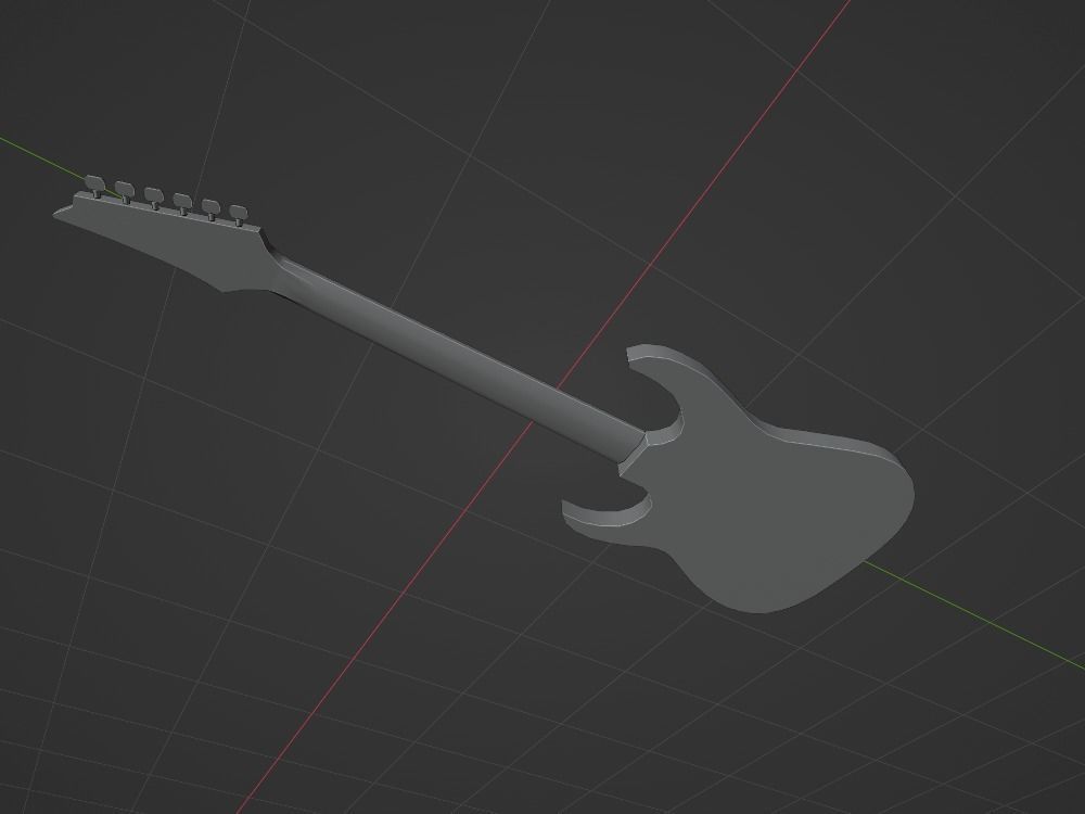 Ibanez GRG121DX Low-poly 3D model_4