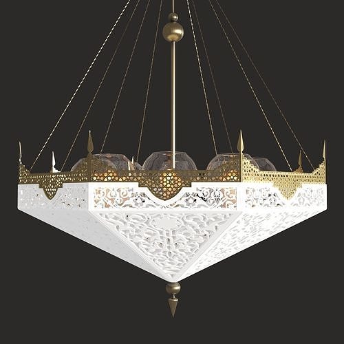 lamp Pendant oriental 2021-06 3D model