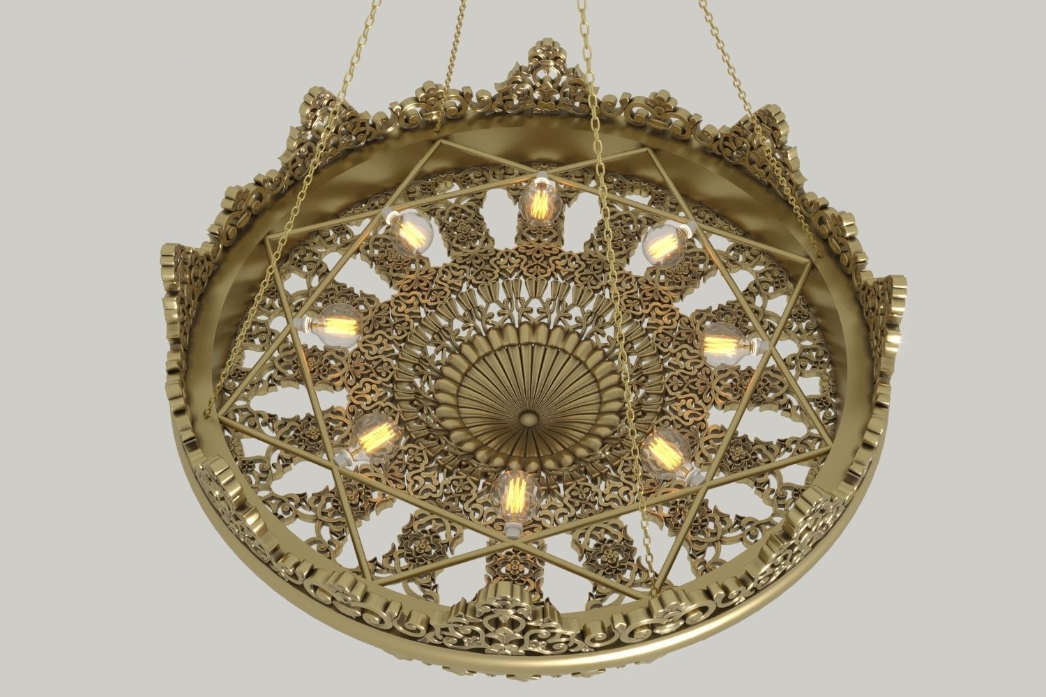 lamp Pendant oriental 2021-07 3D model_2