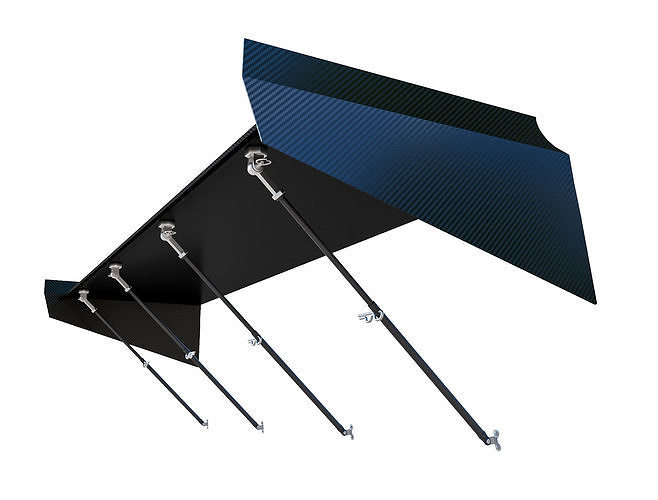 Car spoiler Muscle car 3D model