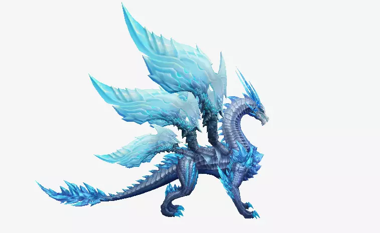 Crystal Dragon Low-poly 3D model