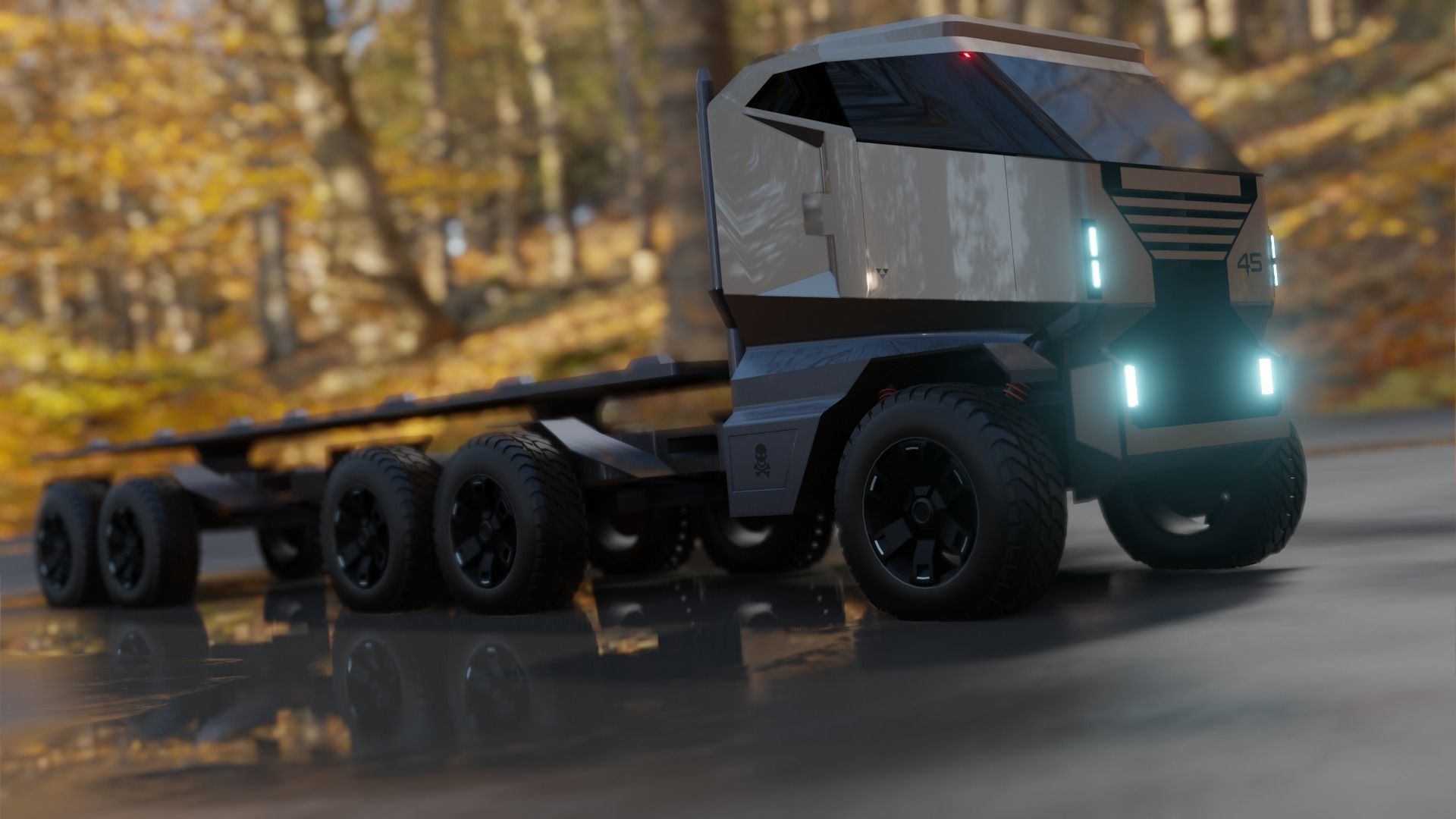 Concept Truck ST design 2022 3D model_3
