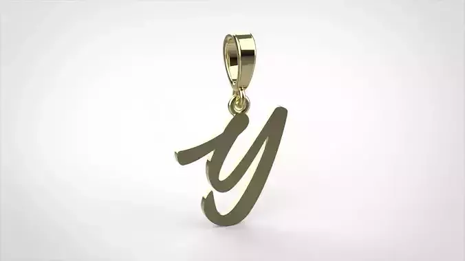 pendant alphabet hundred Y small 
