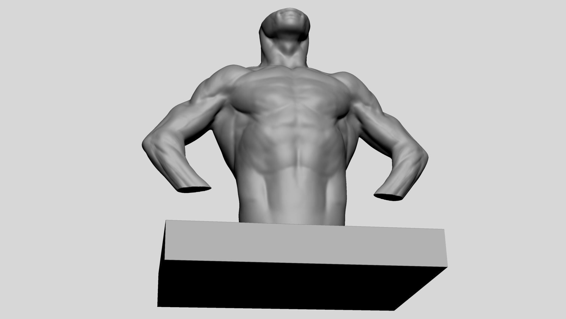 Male Torso v13 3D print model_12