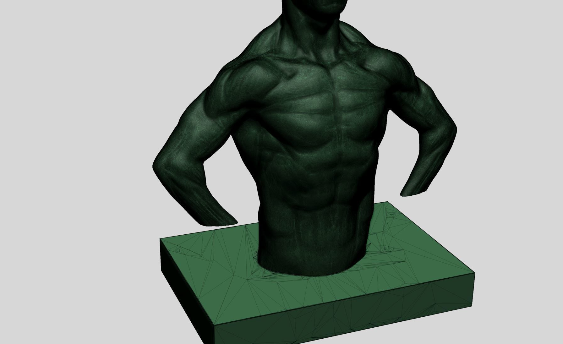 Male Torso v13 3D print model_10