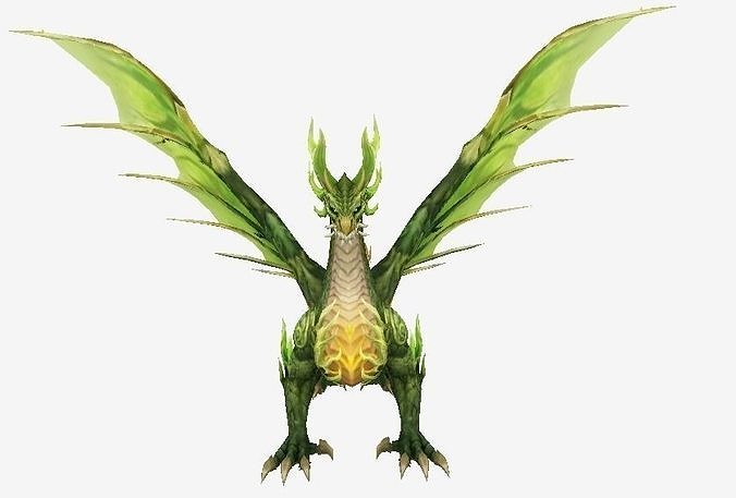 Futuristic Dragon Low-poly 3D model
