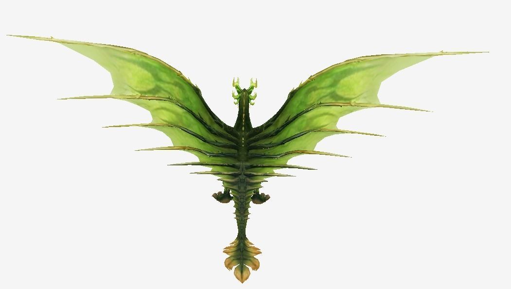 Futuristic Dragon Low-poly 3D model_9