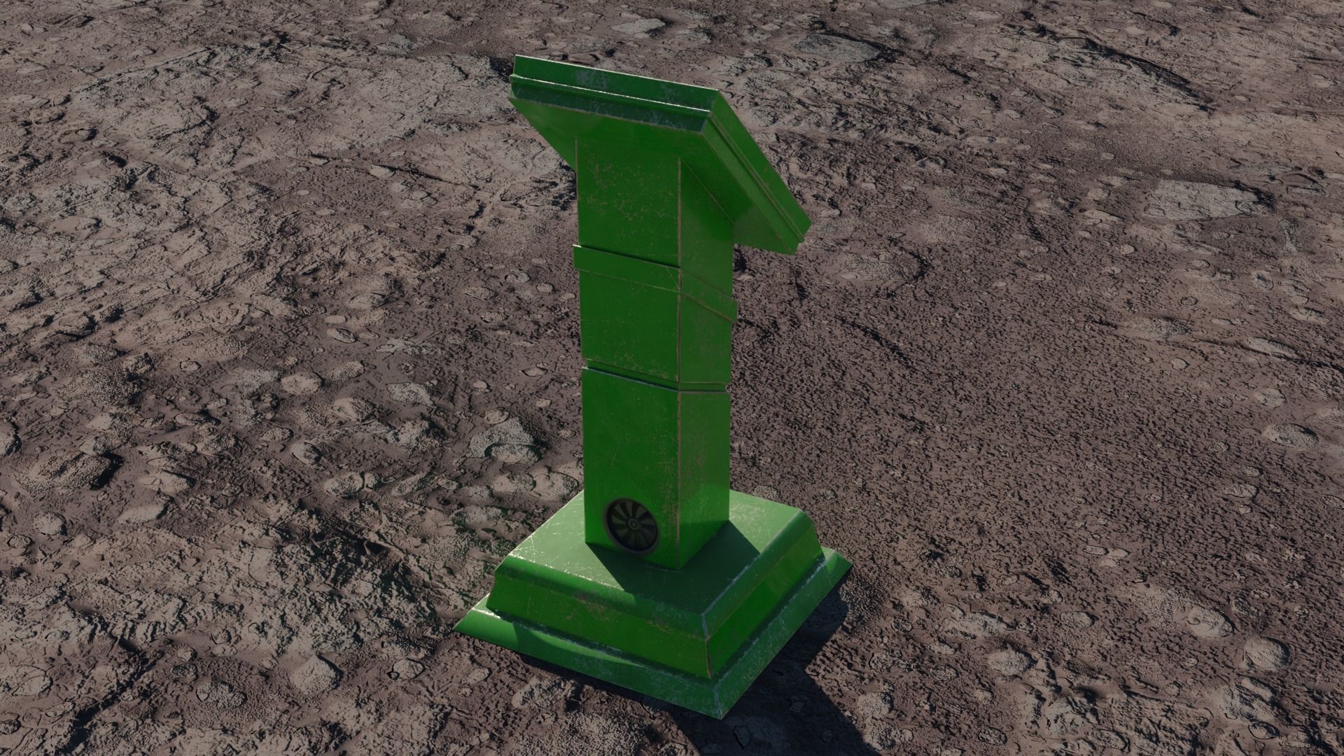 SCI-FI PANEL Low-poly 3D model_14