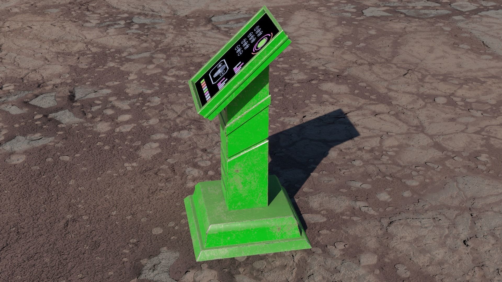 SCI-FI PANEL Low-poly 3D model_24