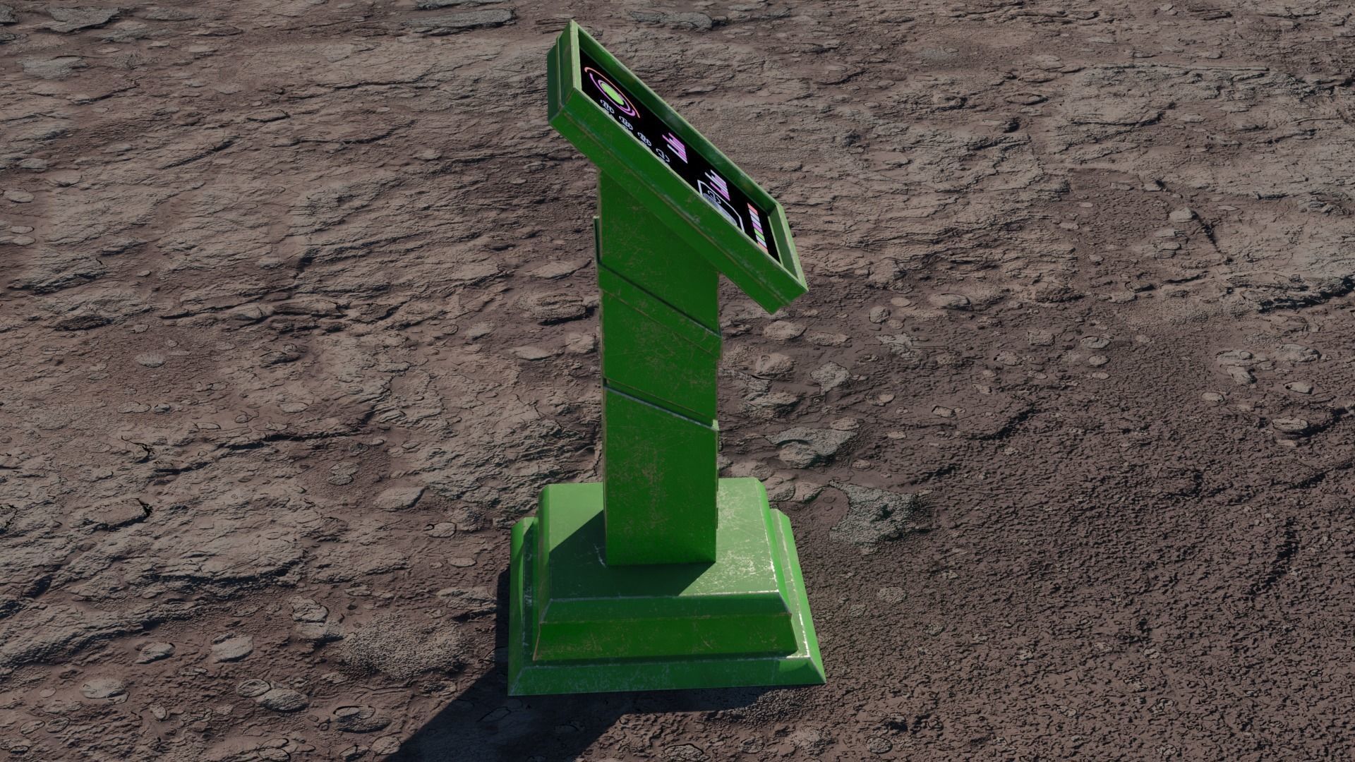 SCI-FI PANEL Low-poly 3D model_10