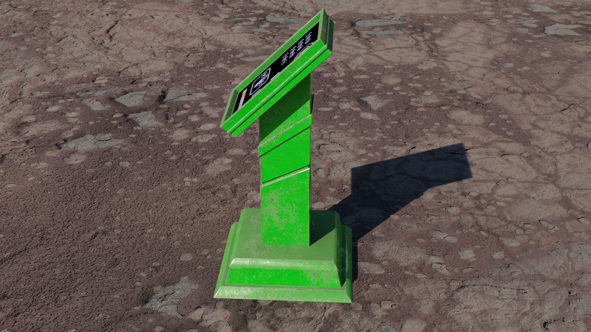 SCI-FI PANEL Low-poly 3D model_22