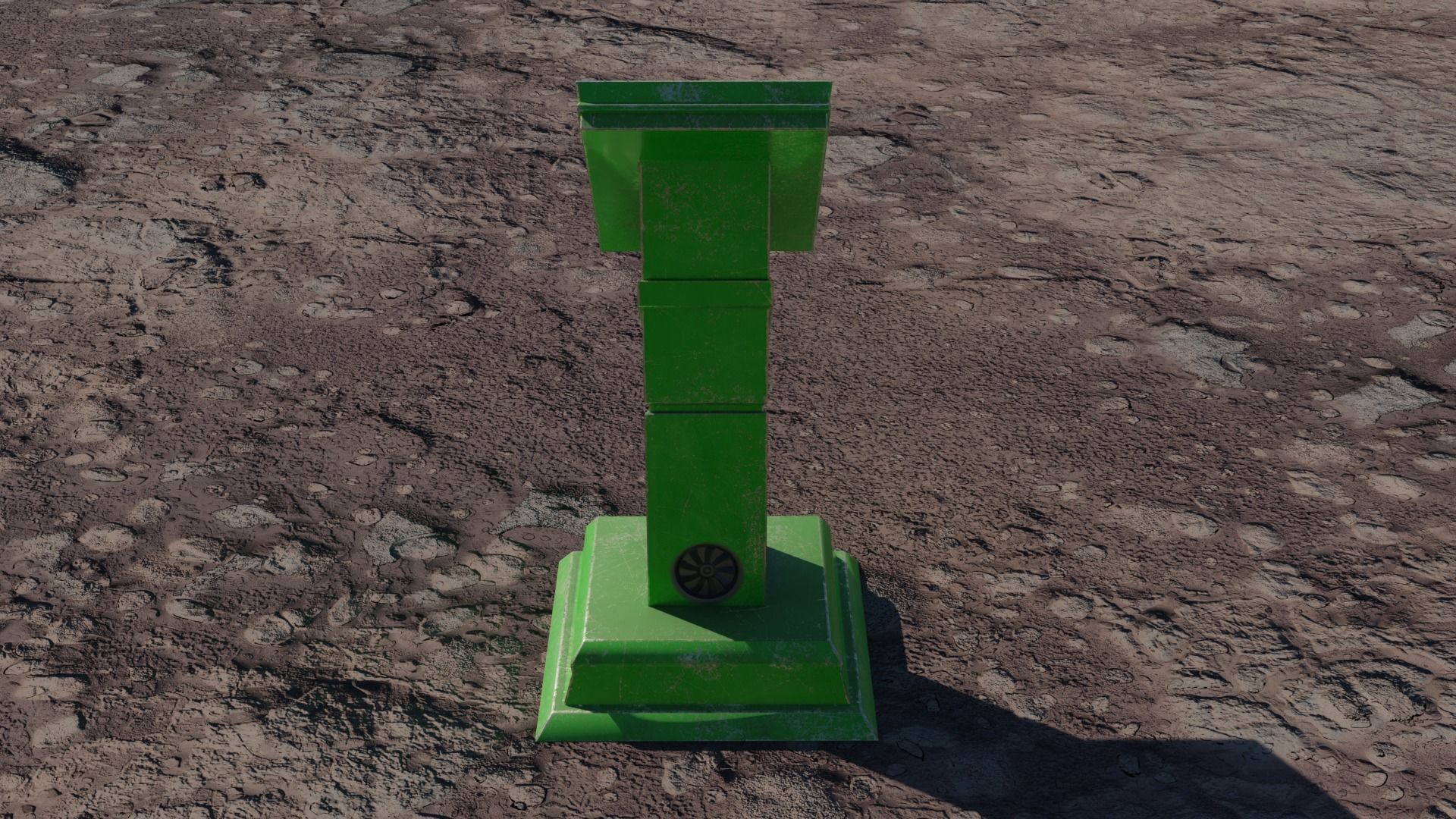 SCI-FI PANEL Low-poly 3D model_11