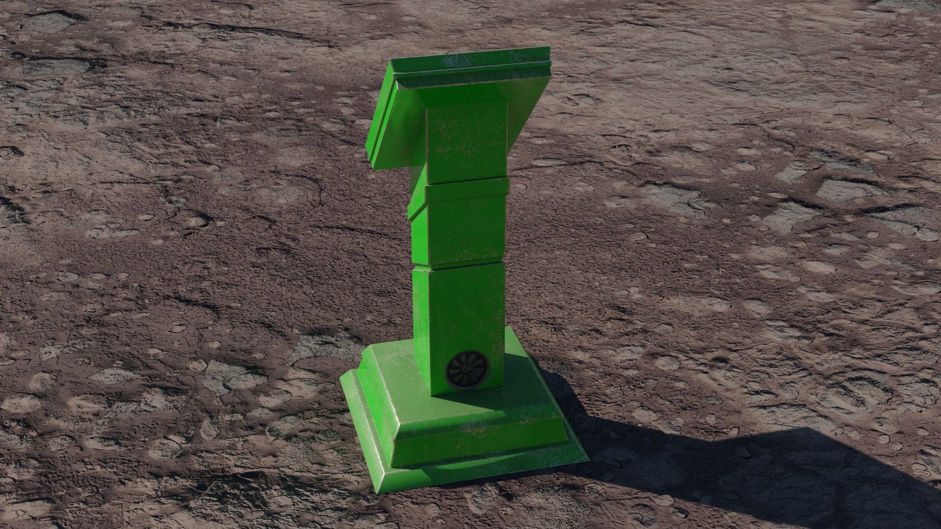 SCI-FI PANEL Low-poly 3D model_16