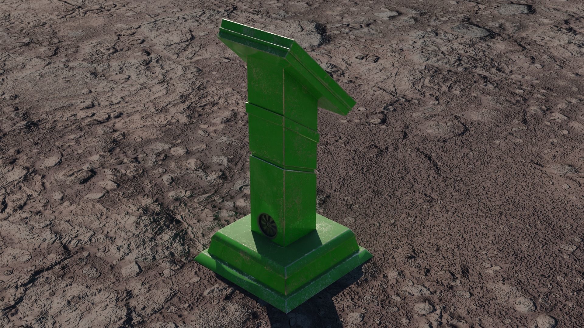 SCI-FI PANEL Low-poly 3D model_8