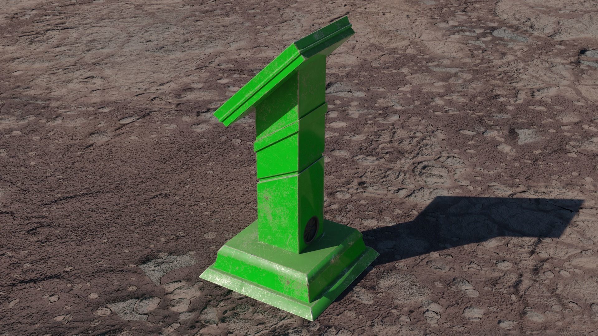 SCI-FI PANEL Low-poly 3D model_17