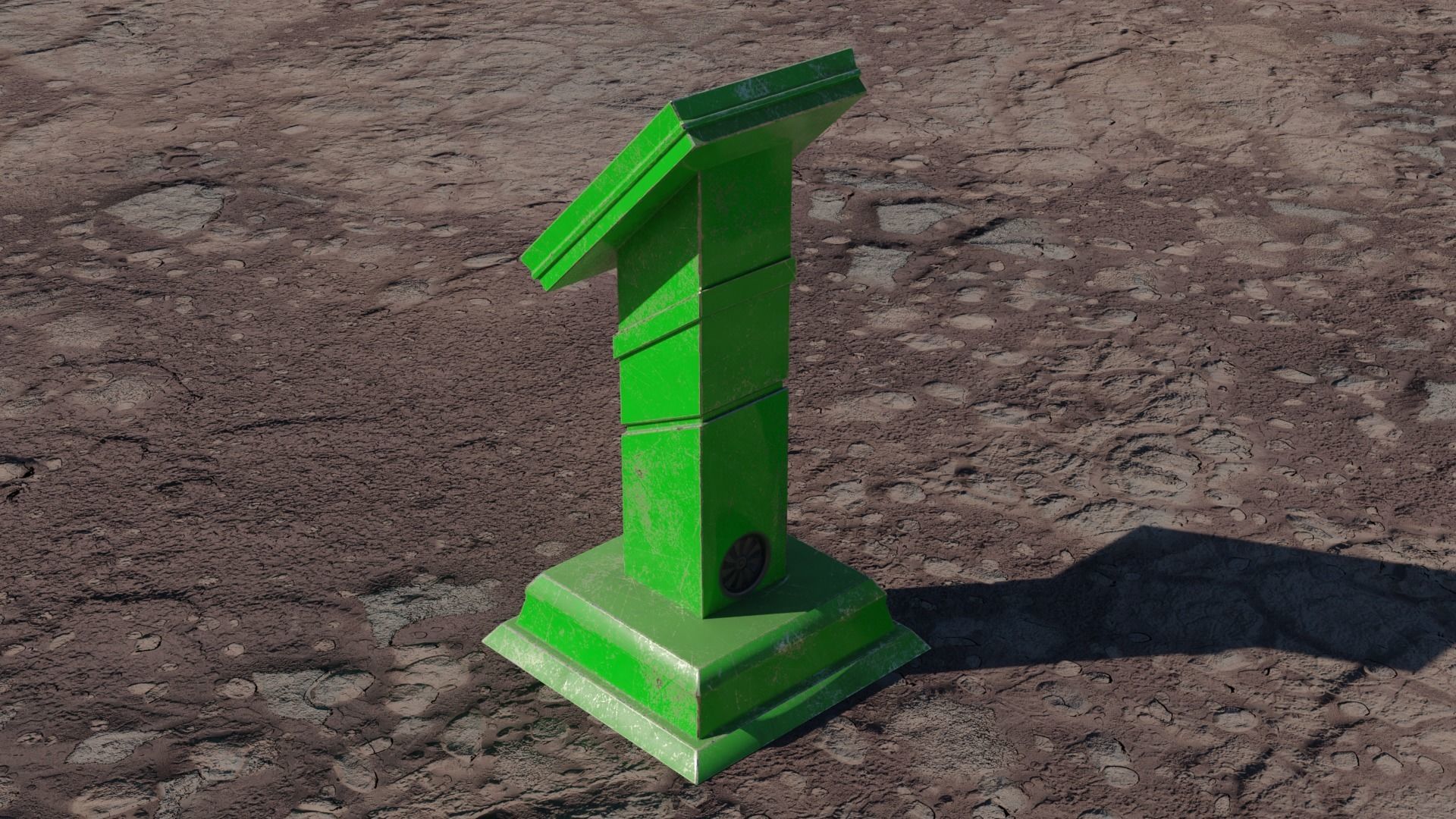 SCI-FI PANEL Low-poly 3D model_13