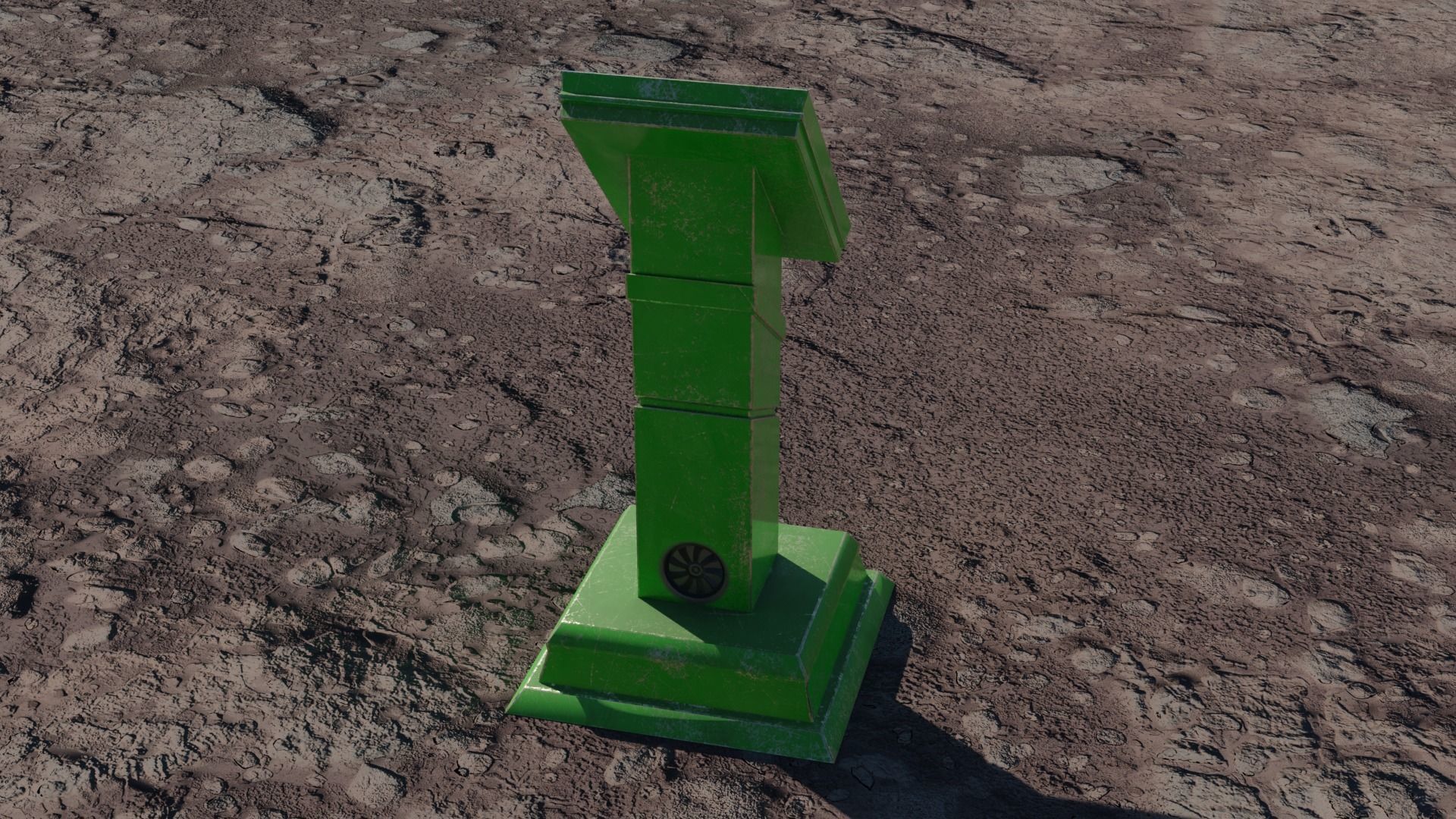 SCI-FI PANEL Low-poly 3D model_12