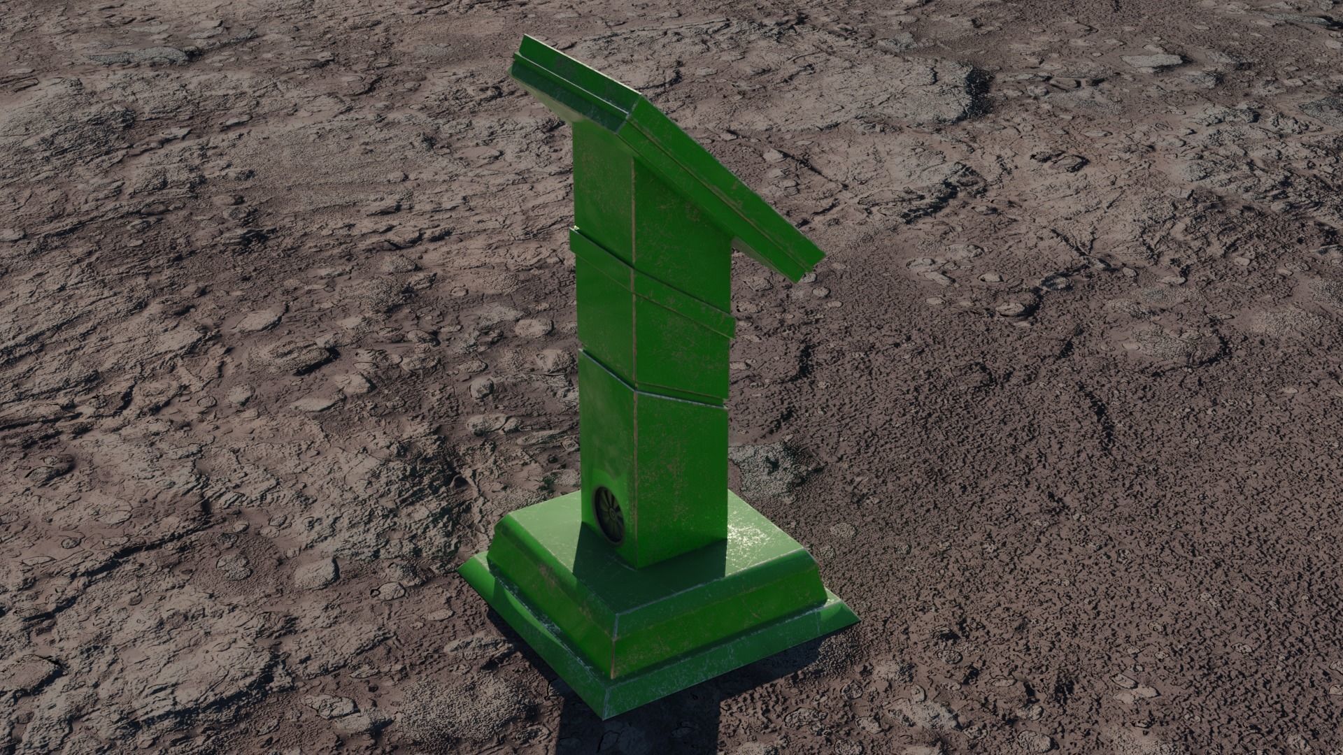 SCI-FI PANEL Low-poly 3D model_6