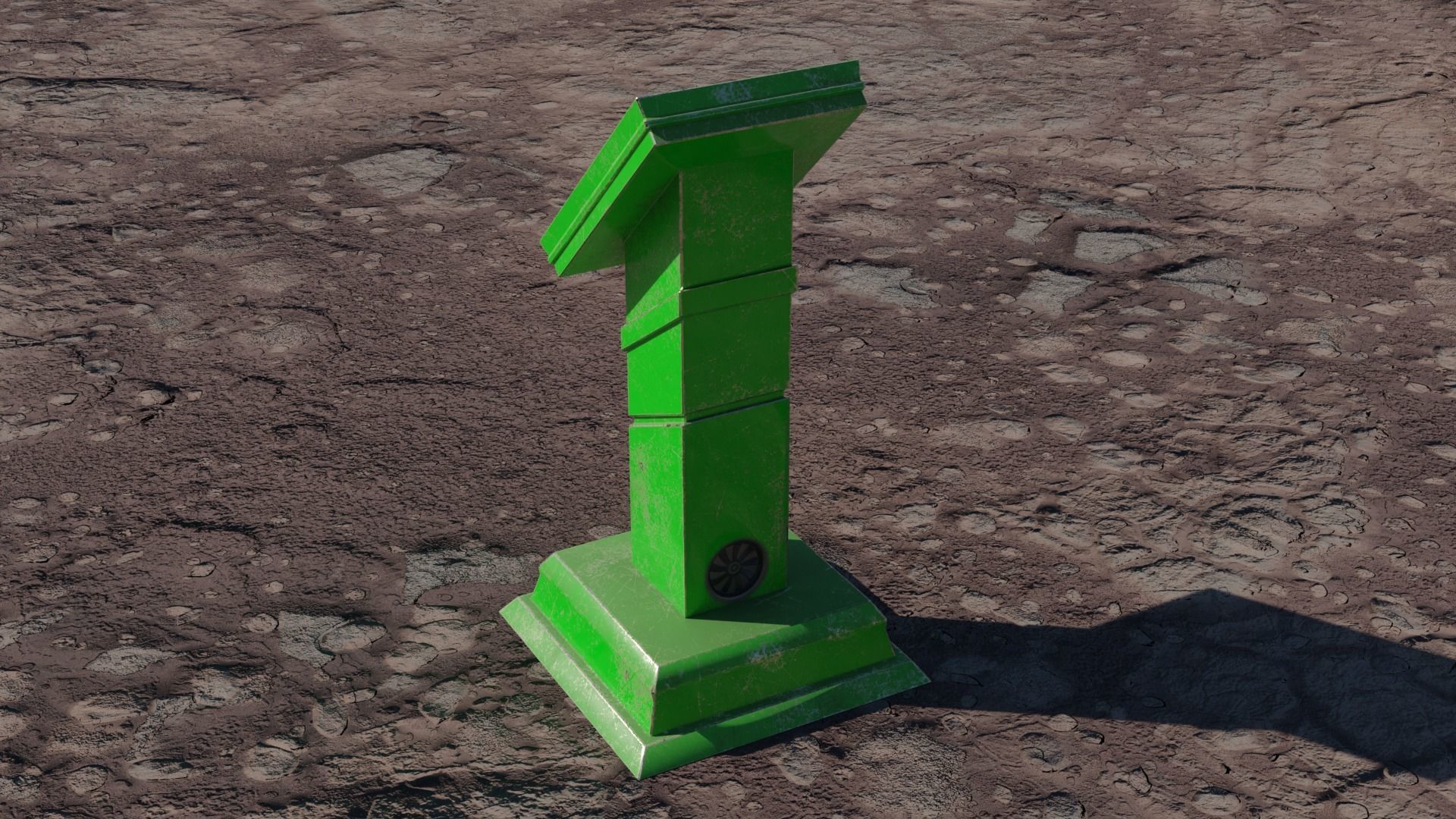 SCI-FI PANEL Low-poly 3D model_15