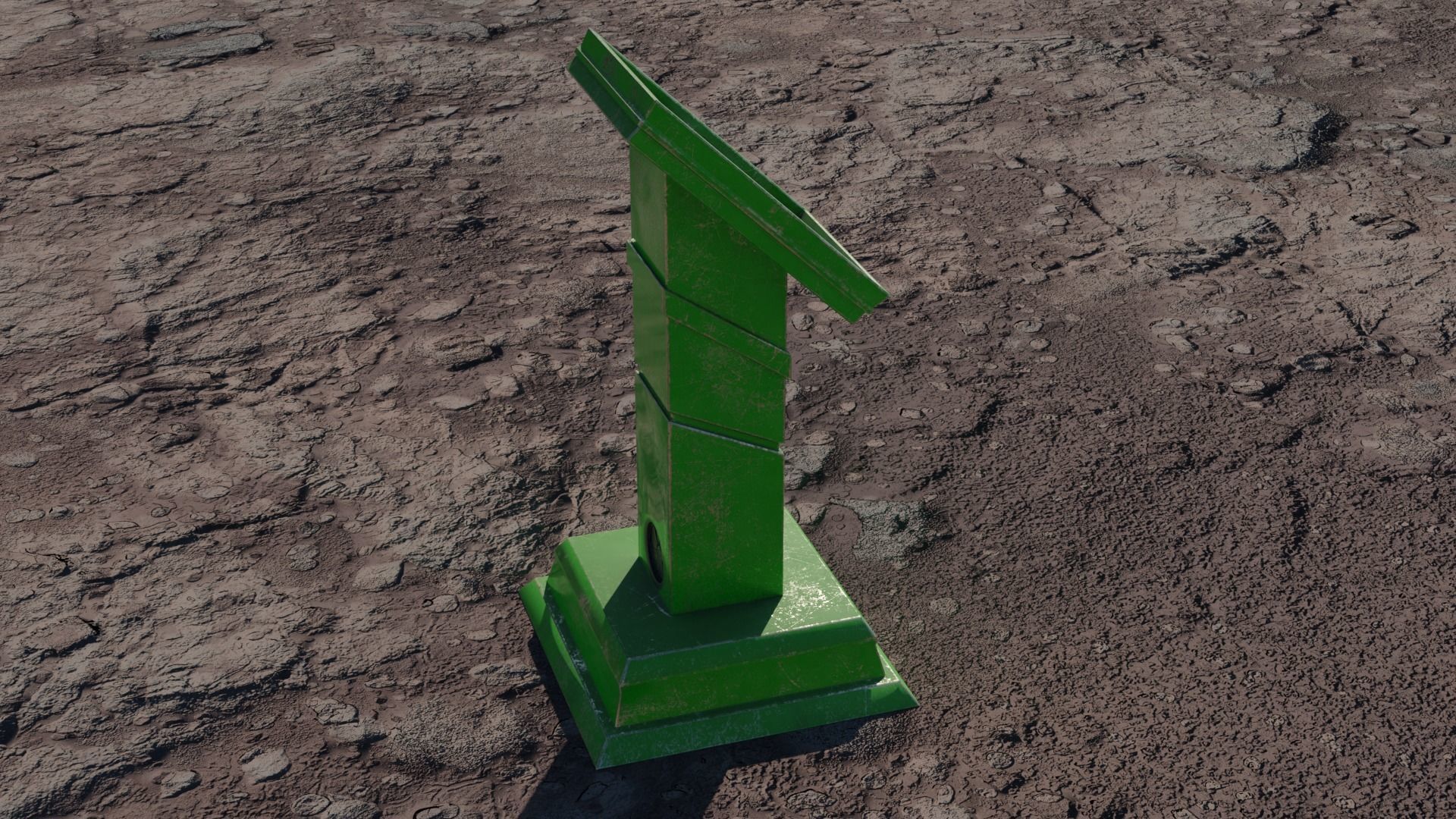 SCI-FI PANEL Low-poly 3D model_9